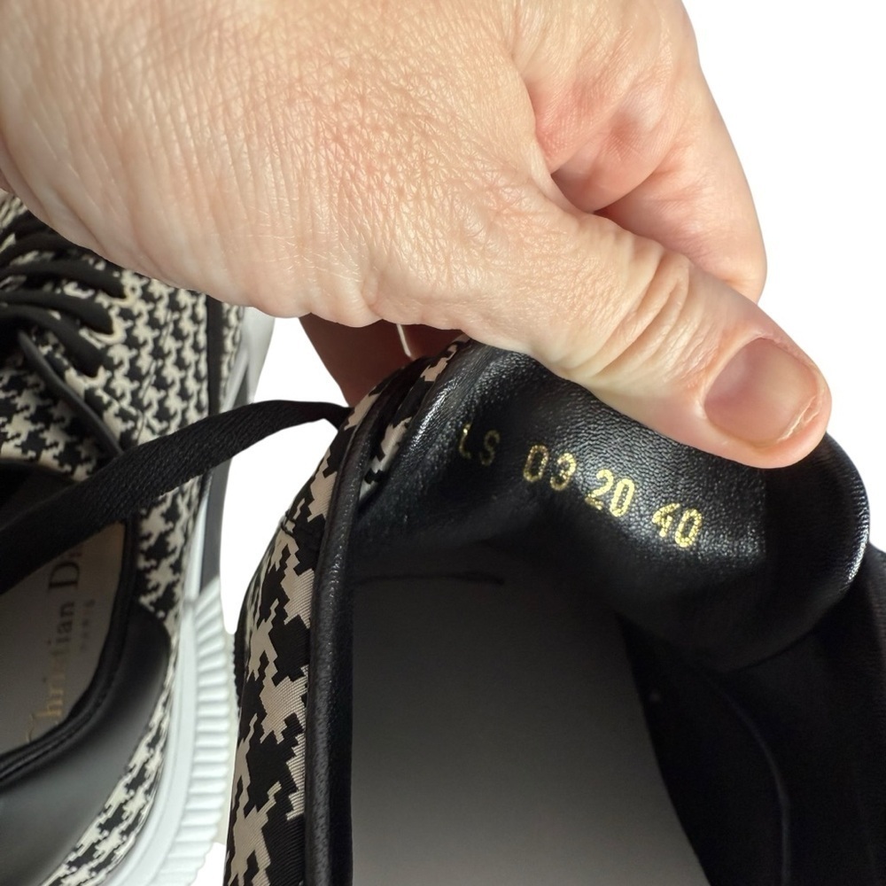 Dior D-Smash Houndstooth Low top Sneakers size 40 - Picture 10 of 12
